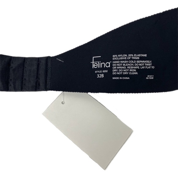 Nwot | Felina 'Hint of Skin 6202' Underwire Strapless Bra Size 32B - Picture 4 of 6